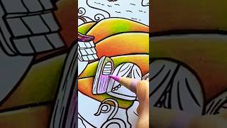 Halloween Coloring Pumpkin House Spooky Season