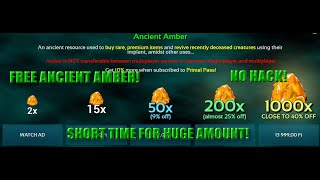 HOW TO GET HUGE AMOUNT OF FREE AMBER WITHOUT HACK IN ARK SURVIVAL EVOLVED MOBILE