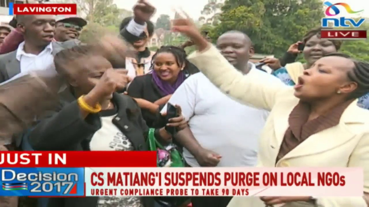 CS Fred Matiang’i suspends action against two NGOs CS Fred Matiang’i suspends action against two NGOs