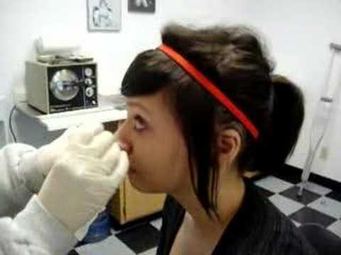 Getting My Nose Pierced with needle