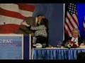 Title:CPAC: You Be Da Man, Michael Steele [RightWingWatch.org] Description:http://www.rightwingwatch.org/content/cpac-you-be-da-man-michael-steel<br /><br />Here is the clip of Rep. Michelle Bachmann reportedly proclaiming to RNC chair Michael Steele "You be da man! You be da man!" Unfortunately Bachmann's remark appears to have been drowned out by the applause and music.