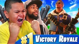 10 YEAR OLD KID PLAYS LIKE DAEQUAN!!! HE BREAKS PERSONAL RECORD KILLS! FORTNITE BATTLE ROYALE!