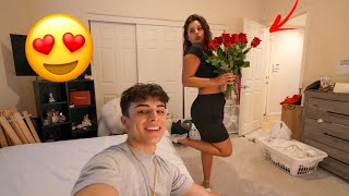 I Surprised Her With Flowers...
