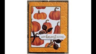 Easy Fall Card With Embossing