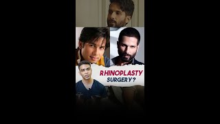 Did Shahid Kapoor Undergo Rhinoplasty?