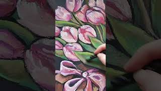 Рисую Тюльпаны ❤️🌷❤️ #Shortvideo #Art #Oilpastel #Painting  #Pastel #Цветы #Тюльпаны #Sports #Tulip