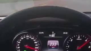 Mercedes cla-200 hız denemesi  230 kmh