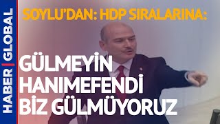 Süleyman Soylu Gara Açıklaması Yaparken HDP'li Vekile: Gülmeyin Hanımefendi!
