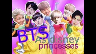BTS as disney princesses