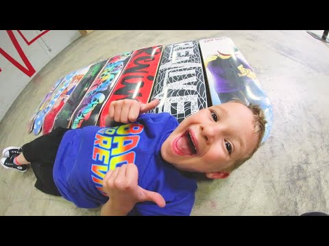 7 Year Old Picks My Skateboard!