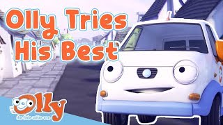 Cars for Kids - Olly Tries His Best | Transport for Kids | Olly the Little White Van