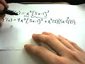 Derivatives - Product + Chain Rule + Factoring