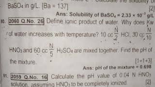 10Cc N2 Hcl ,30Cc N10 Hno3 And 60 Cc N5 H2So4 Are Mixed Together Find Resulting Mixtures Ph