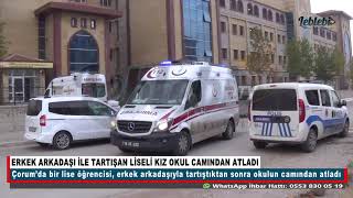 Erkek Arkadaşi İle Tartişan Li̇seli̇ Kiz Okul Camindan Atladi