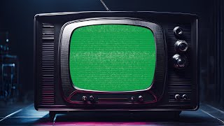 Black Retro Tv Green Screen | 4K | Vintage | Global Kreators
