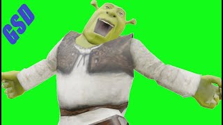 Green Screen (Blue Screen) Dancing Shrek Effects 