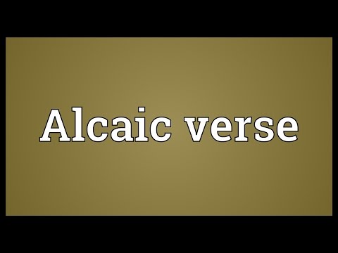 Header of Alcaic verse