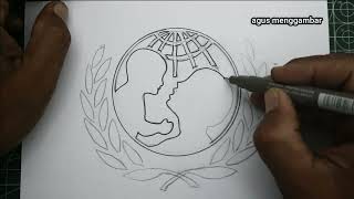 Unicef Ll Menggambar Logo Unicef