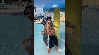 George Takes A Shower At The Pool