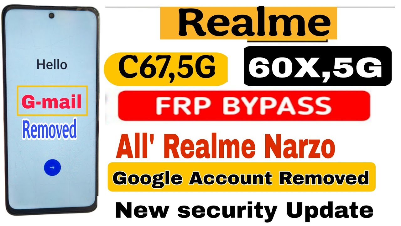 Realme C67 5G FRP BYPASS | Realme Remove Google Account Realme C67 5G FRP BYPASS | Realme Remove Google Account
