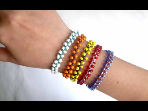 Браслеты из бусин для начинающих