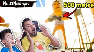 HELLO NEIGHBOR KAZIM USTA 500 METRE BOYUNDA DEV OLDU! | HELLO NEIGHBOR #12