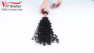 vip sister hair Indian curly virgin hair ,mink hair,raw hair supplier