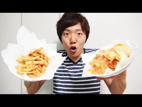ポテトチップスとフライドポテト作ってみた!