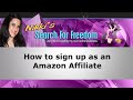 How to set up an Amazon Associates affiliate account