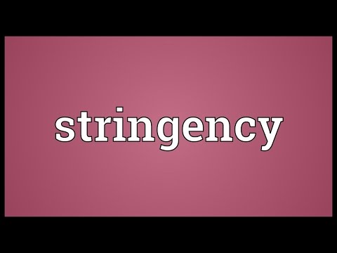 Header of stringency