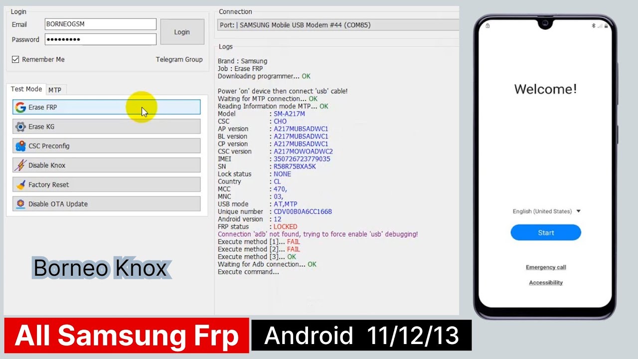Borneo Update-Samsung Frp Bypass 2023 New Tool Adb Borneo Update-Samsung Frp Bypass 2023 New Tool Adb