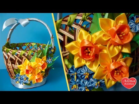 Корзинки канзаши своими руками Корзинки канзаши своими руками