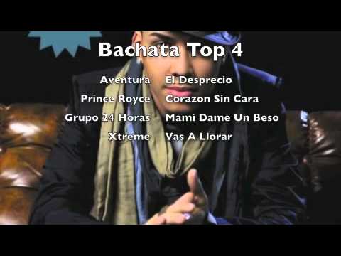 Aventura Vs Prince Royce Vs Grupo 24 Horas Vs Xtreme Top 4 Bachata Mix