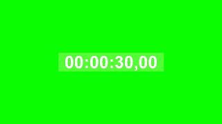 Секундомер 30 Секунд Со Звуком Зеленый Фон \ Stopwatch 30 Seconds With Sound Green Background