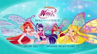 Uk Release Winx Club - Believe In Magic Dvd Menu
