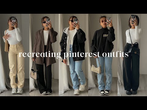recreating pinterest outfits *bella hadid* - YouTube