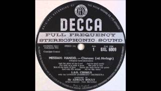 Handel Messiah Choruses Side 1 Handel Messiah Choruses Side 1