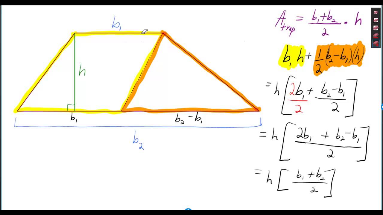 Proof: Area formulas for Rectangle, Parallelogram, Triangle and