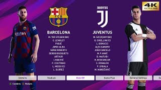 Pes 2020 Barcelona Vs Juventus Efootball Pes 2020 Demo Gameplay I 4K 60Fps