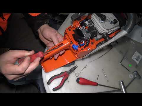 Cum schimb cablu de acceleratie la husqvarna 365 xtorq (372 Xtorq)