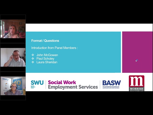 Watch Agency social workers questions answered in this Talk to SWU: SWES workplace issues webinar on YouTube.