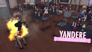Burning Mida Rana In A Laboratory Accident Yandere Simulator Concept