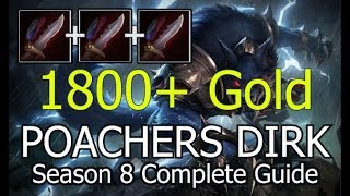 Poacher's Dirk - 1800+ Gold - HOW TO COUNTER JUNGLE TUTORIAL (Warwick - Season 8 League of Legends)