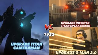 Upgrade G-man 2.0 Vs Titan Speakerman(Controlled)#speakerman #skibidit