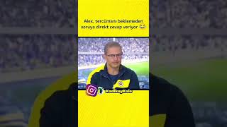Alex De Souza Gelen Soruyu Tercümana Ihtiyaç Duymadan Türkçe Cevaplıyor.