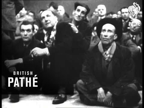 French Pieere Poujade Holds Meeting (1956)