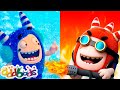 Oddbods and Hot vs Cold Challenge | Family Kids Cartoon