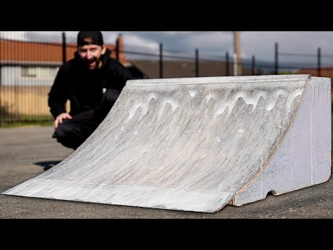 COATING A RAMP IN SKATE WAX?!