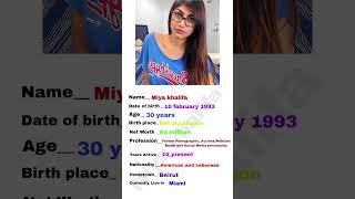 Miya Khalifa Biography