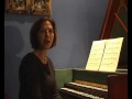 Maggie Cole demonstrates technique of expression on the harpsichord.